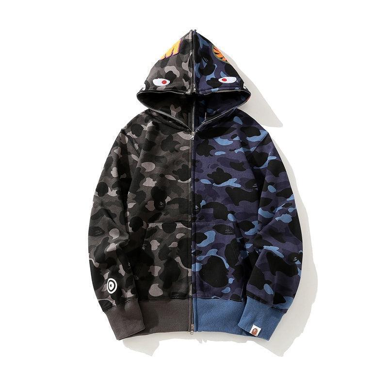 APE Color Camo Crazy Shark Full Zip Hoodie A Bathing Ape Banlieue91