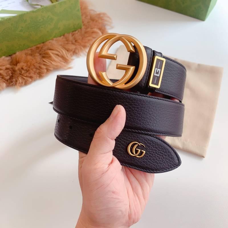 GUCCI Embellished coated-canvas and leather belt 'Black' Banlieue91