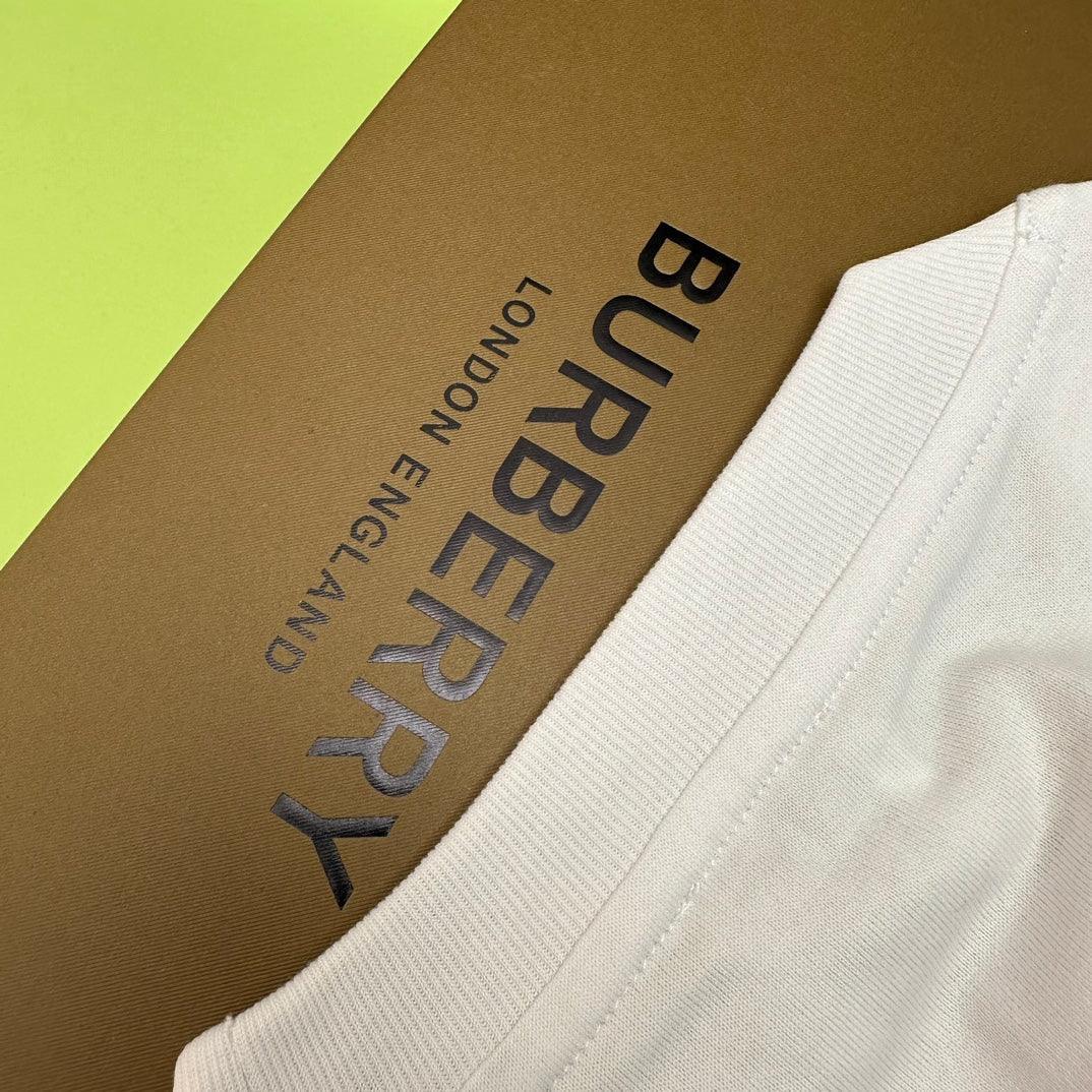 Burberry White T-Shirt Without Collar Banlieue91