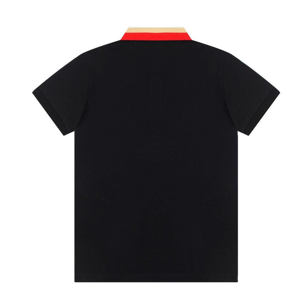 Burberry Black T-Shirt With Collar Banlieue91