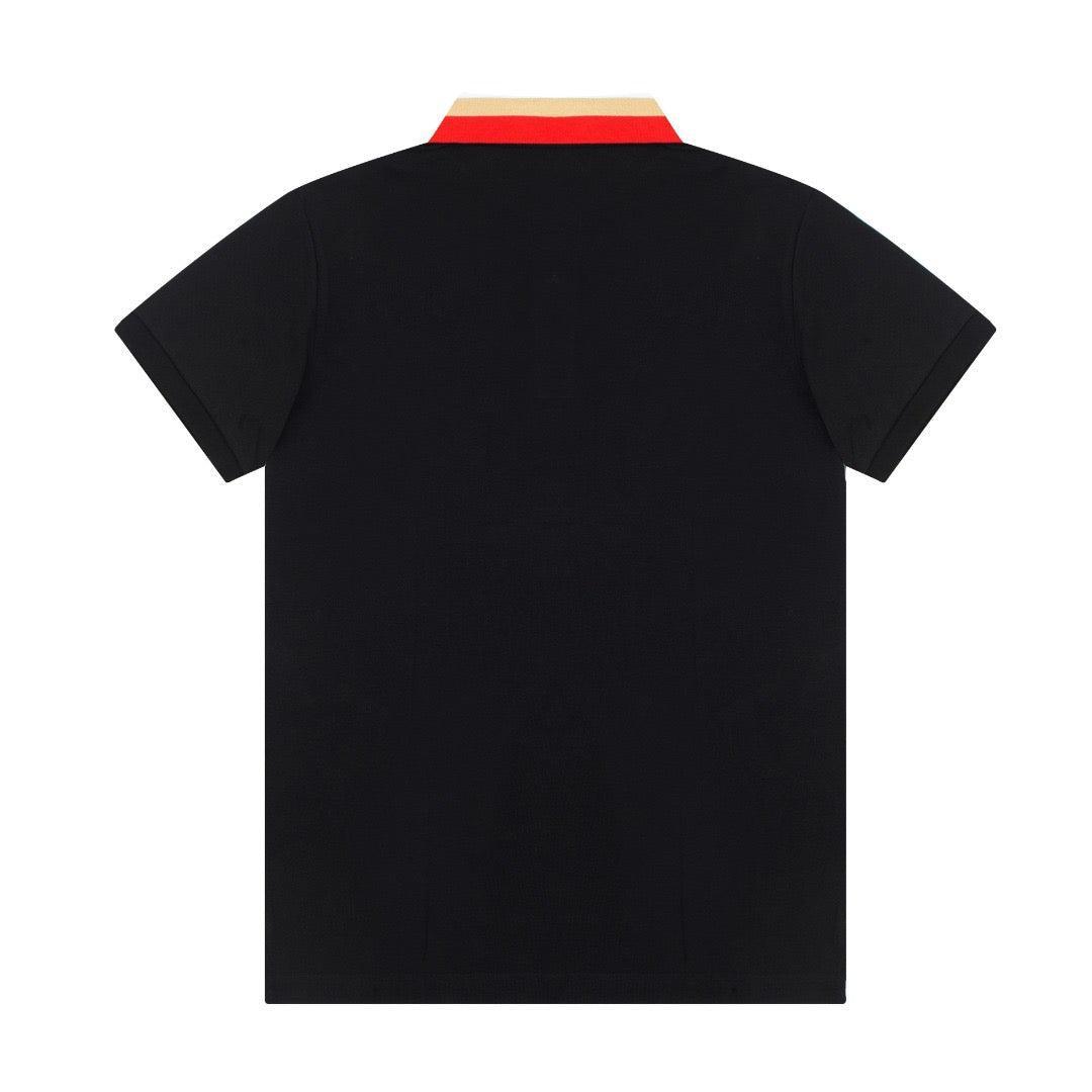 Burberry Black T-Shirt With Collar Banlieue91