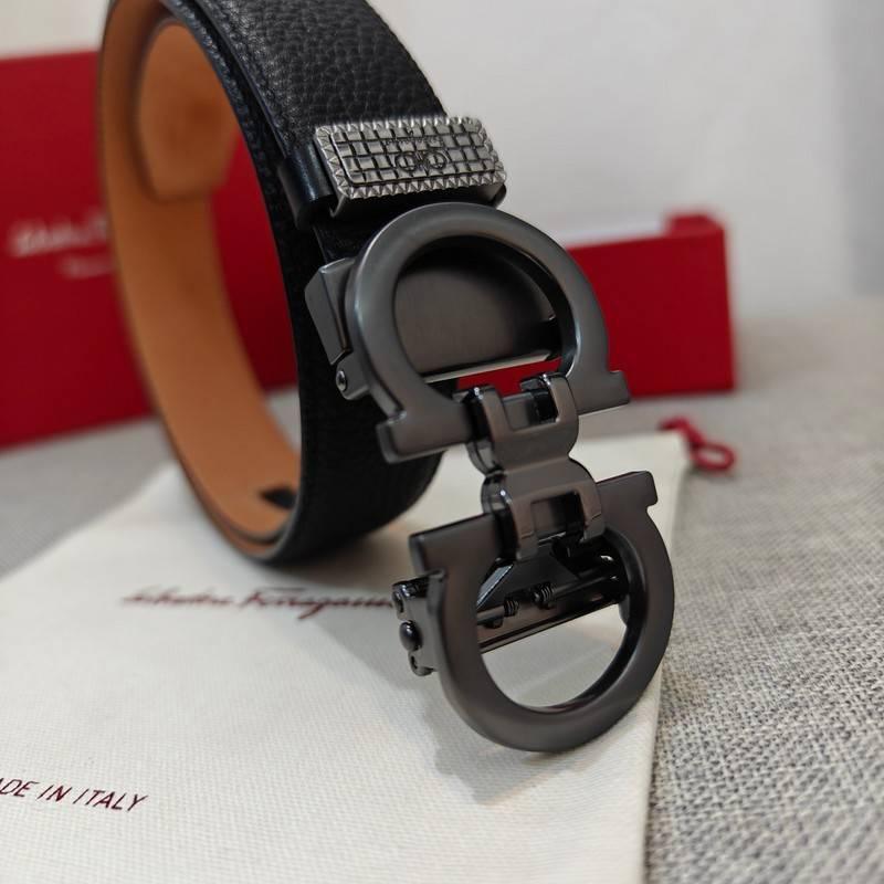 Salvatore Ferragamo Gancini Men's Belt 'Black' Banlieue91