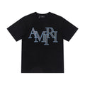 Amiri Black T-Shirt Without Collar Banlieue91