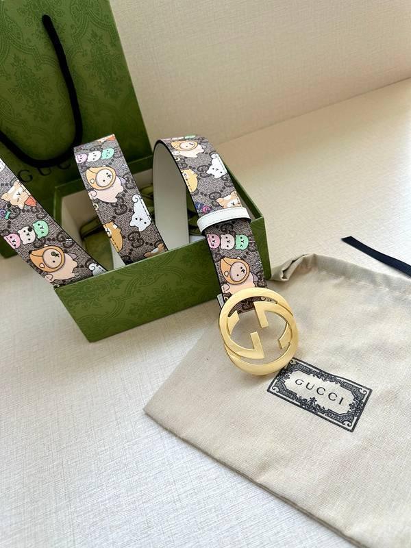 GUCCI Cartoon Print Logo Belt 'Multicolor' Banlieue91