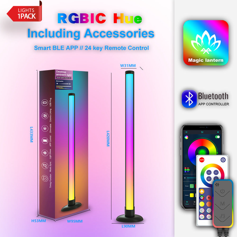 Music Pickup Lamp LED Ceiling Lamp Graffiti Desktop Bedside Lamp WIFI Magic Floor Lamp