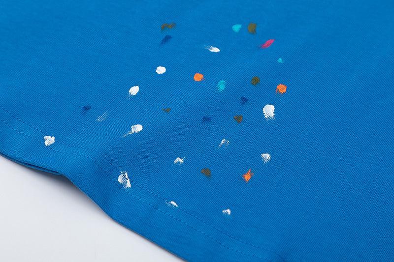 Amiri Blue T-Shirt Without Collar Banlieue91