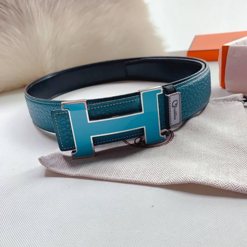 Hermes Men Blue Buckle Belt 'Blue' Banlieue91