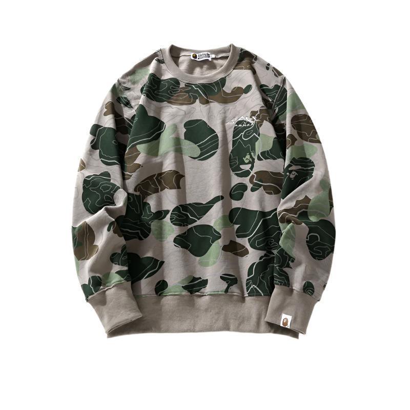 BATHING APE MEN SWEATSHIRT LAYERED CAMO CREWNECK MENS Banlieue91