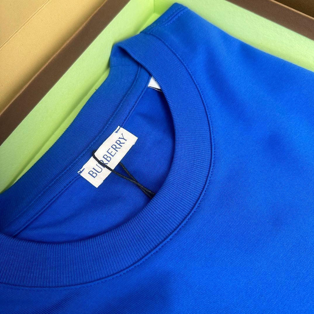 Burberry Blue T-Shirt Without Collar Banlieue91