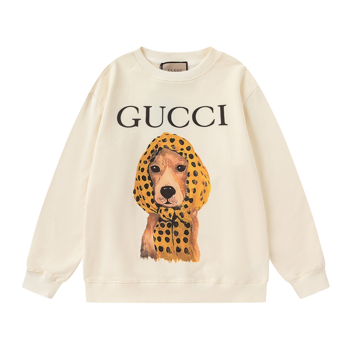 GUCCI Beige Cotton Jersey Sweatshirt New & Authentic Banlieue91