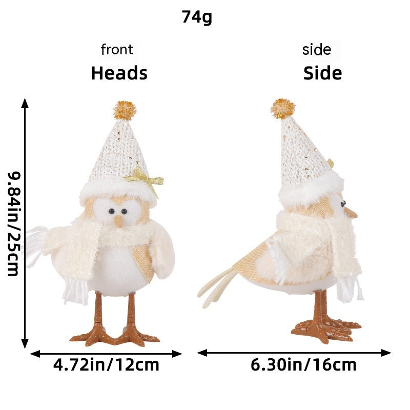 Jingchen Christmas Luminous Bird Christmas Gift Table Decorative Ornaments FLIPSTYLEZLLC