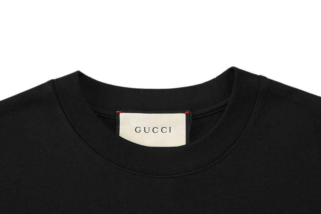 Gucci T-Shirt Without Collar 'Black'