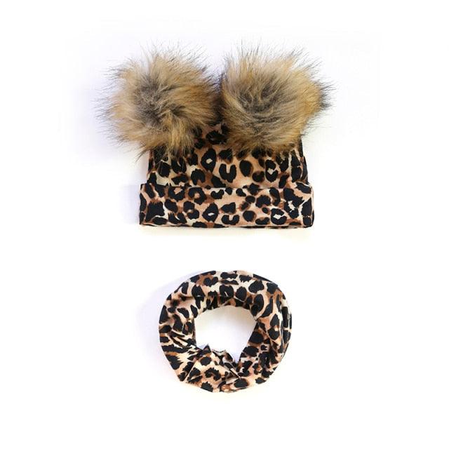 Baby Cotton Hat  Autumn Winter Children Scarf Hat Sets  Bowknot Ear Baby Girl Boy Warm Beanies Cap Neck Warmer Scarf Fleece Balaclava Hood Ski Mask Cold Weather Face Mask Neck Warmer Winter Nose Warmer Stevvex