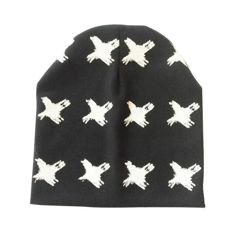 Baby Knit Cotton Cartoon Printed Baby Caps For Boys And Girls For Autumn And Winter Soft And Warm Cap Stevvex