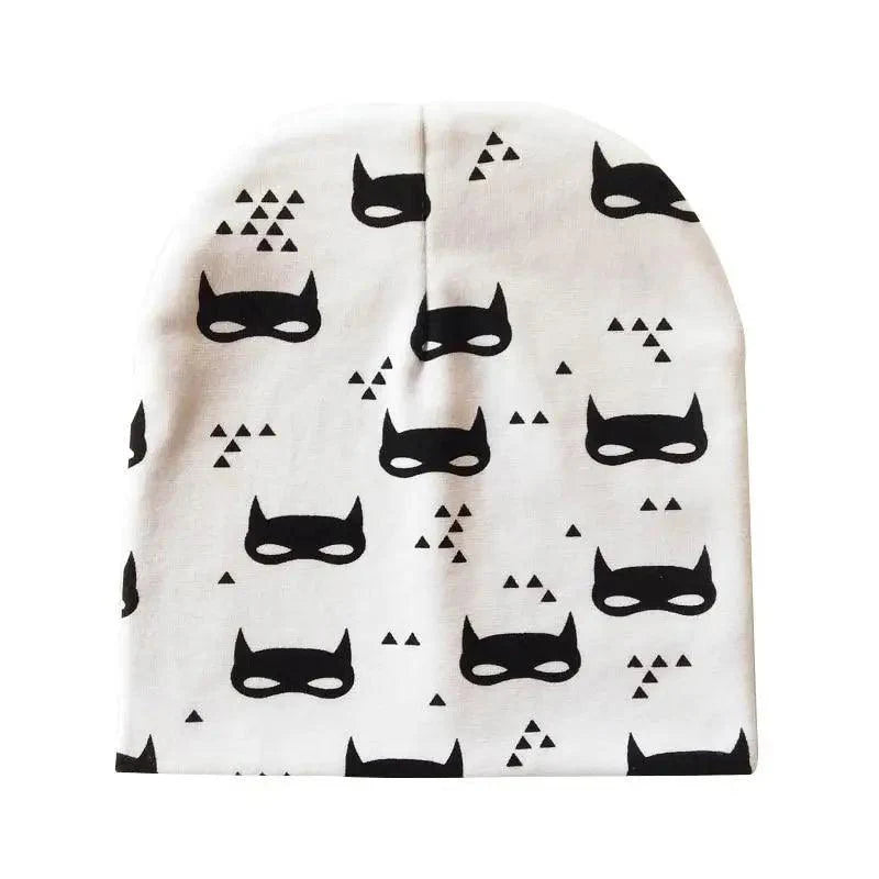 Baby Knit Cotton Cartoon Printed Baby Caps For Boys And Girls For Autumn And Winter Soft And Warm Cap Stevvex