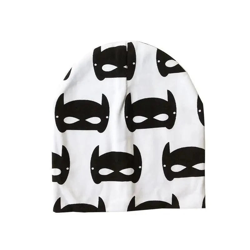 Baby Knit Cotton Cartoon Printed Baby Caps For Boys And Girls For Autumn And Winter Soft And Warm Cap Stevvex