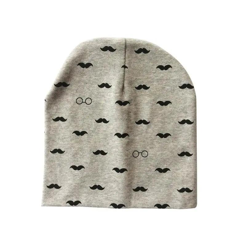 Baby Knit Cotton Cartoon Printed Baby Caps For Boys And Girls For Autumn And Winter Soft And Warm Cap Stevvex