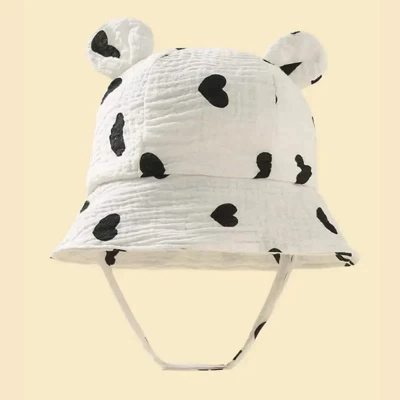 Baby Summer Beach Adjustable Bucket Cute Cotton Hat with Ears DailySale
