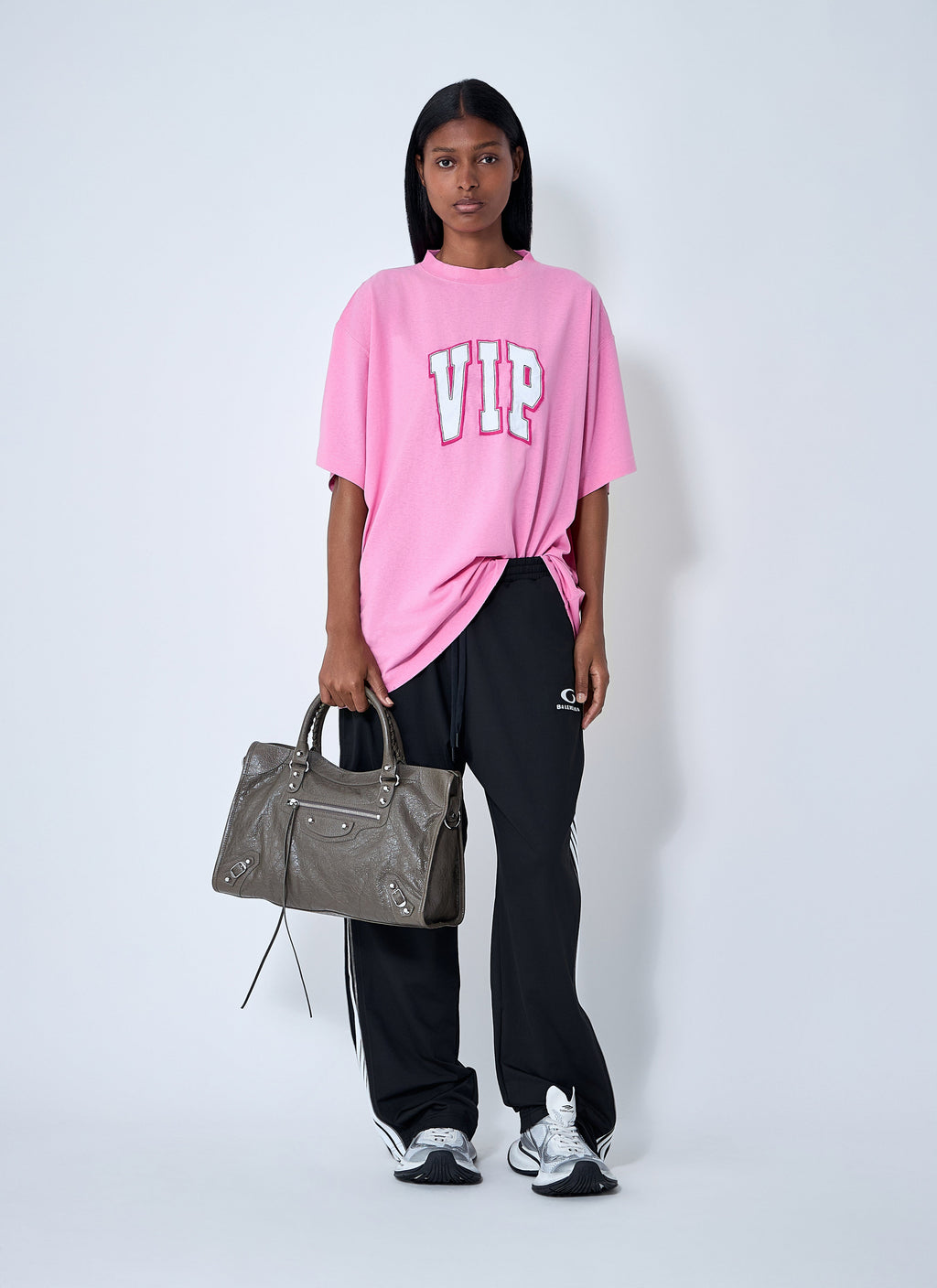 Balenciaga Women Logo Motif T-Shirt