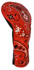 Red Bandana Embroidered Driver Headcover by ReadyGOLF