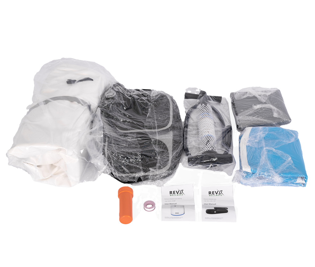 RevX Inflatable Barrel with Inflatable Steps RevX Wellness