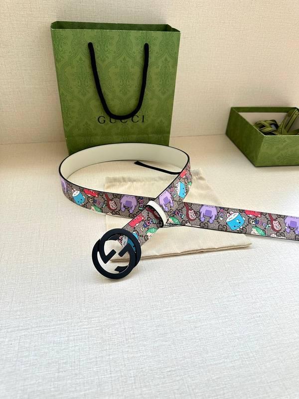 GUCCI Cartoon Print Logo Belt 'Multicolor' Banlieue91