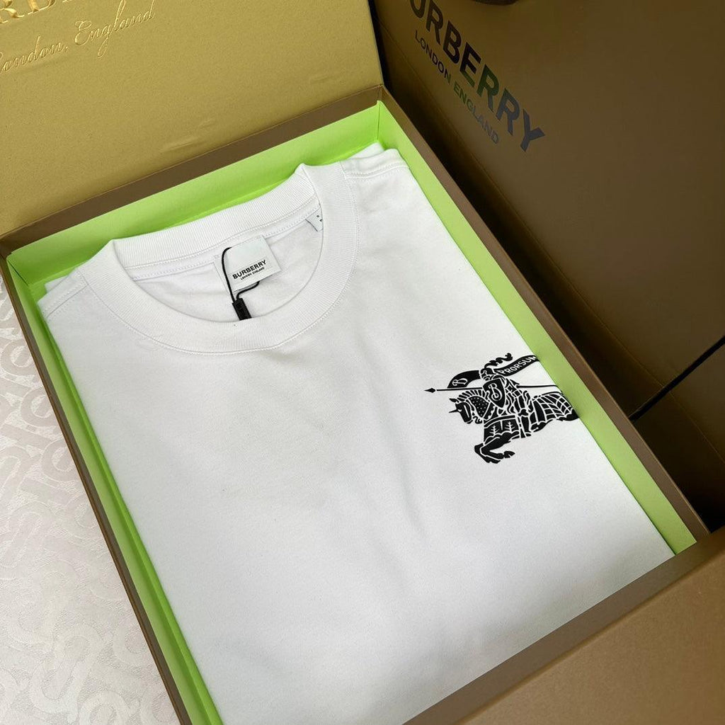 Burberry White T-Shirt Without Collar Banlieue91