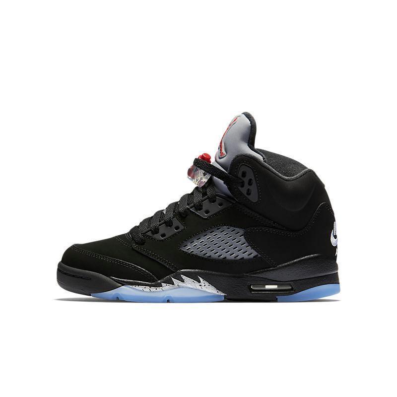 Air Jordan Retro 5 Black Metallic Silver Banlieue91