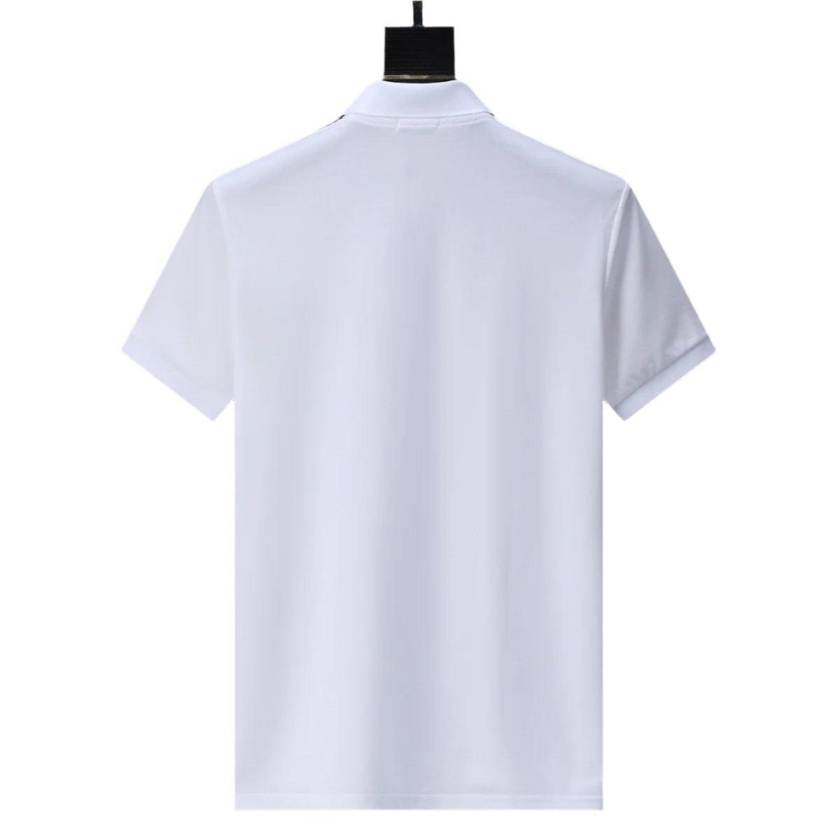 Moncler White T-Shirt with Collar Banlieue91