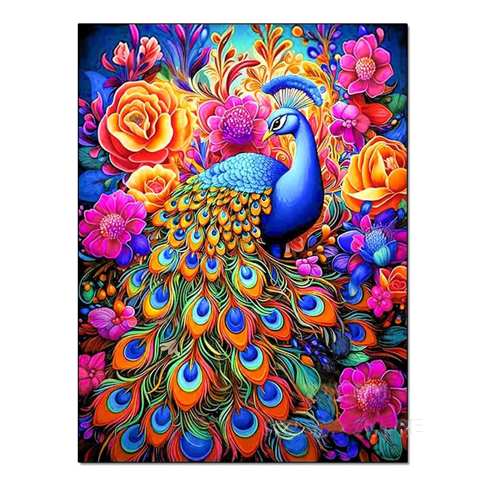 DIY Handmade Diamond Painting With Colorful Animals And Full Diamonds Perfecsy