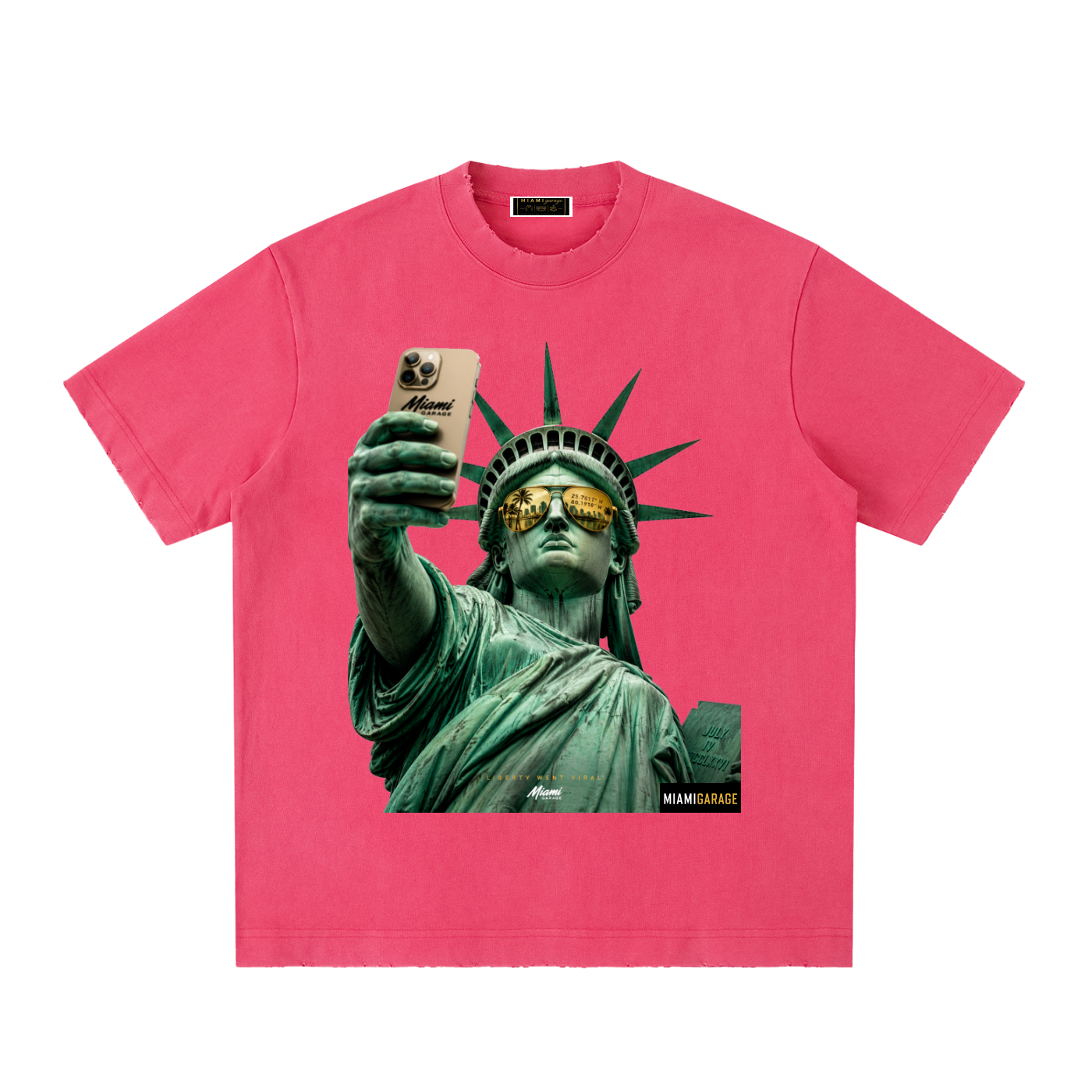 Heavyweight Vintage Washed Frayed T-Shirt