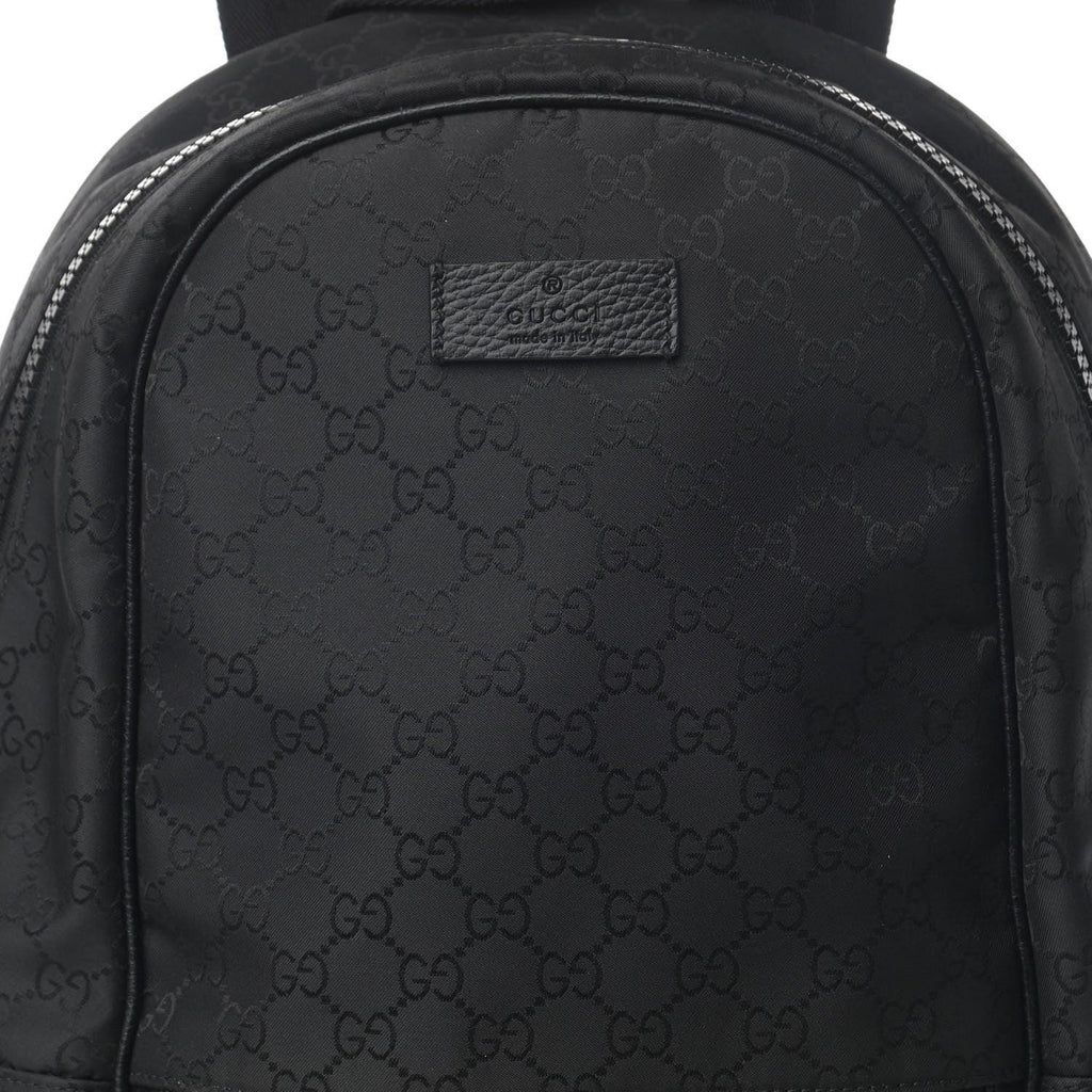 Gucci Nylon Monogram Slim Backpack Black Banlieue91
