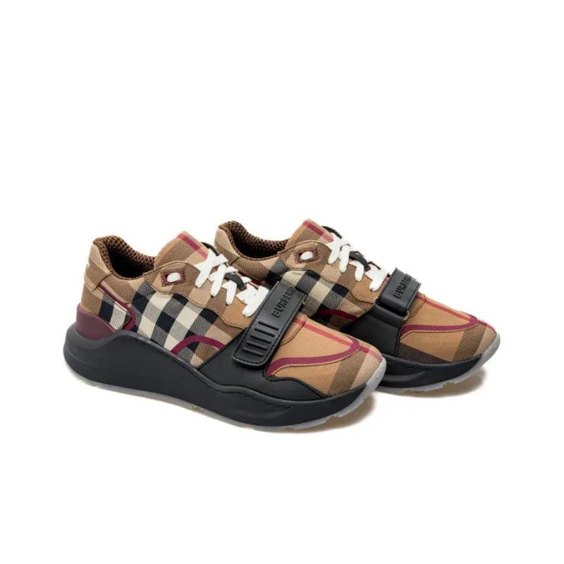 Burberry Ramsey Check Sneakers Birch Brown Banlieue91