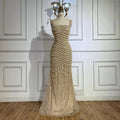 Beaded Nude Elegant Sling Luxury Gown