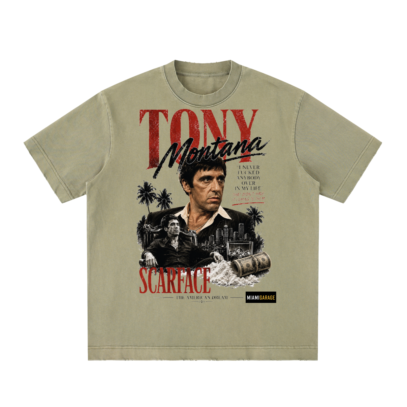 Heavyweight Vintage Washed Frayed T-Shirt