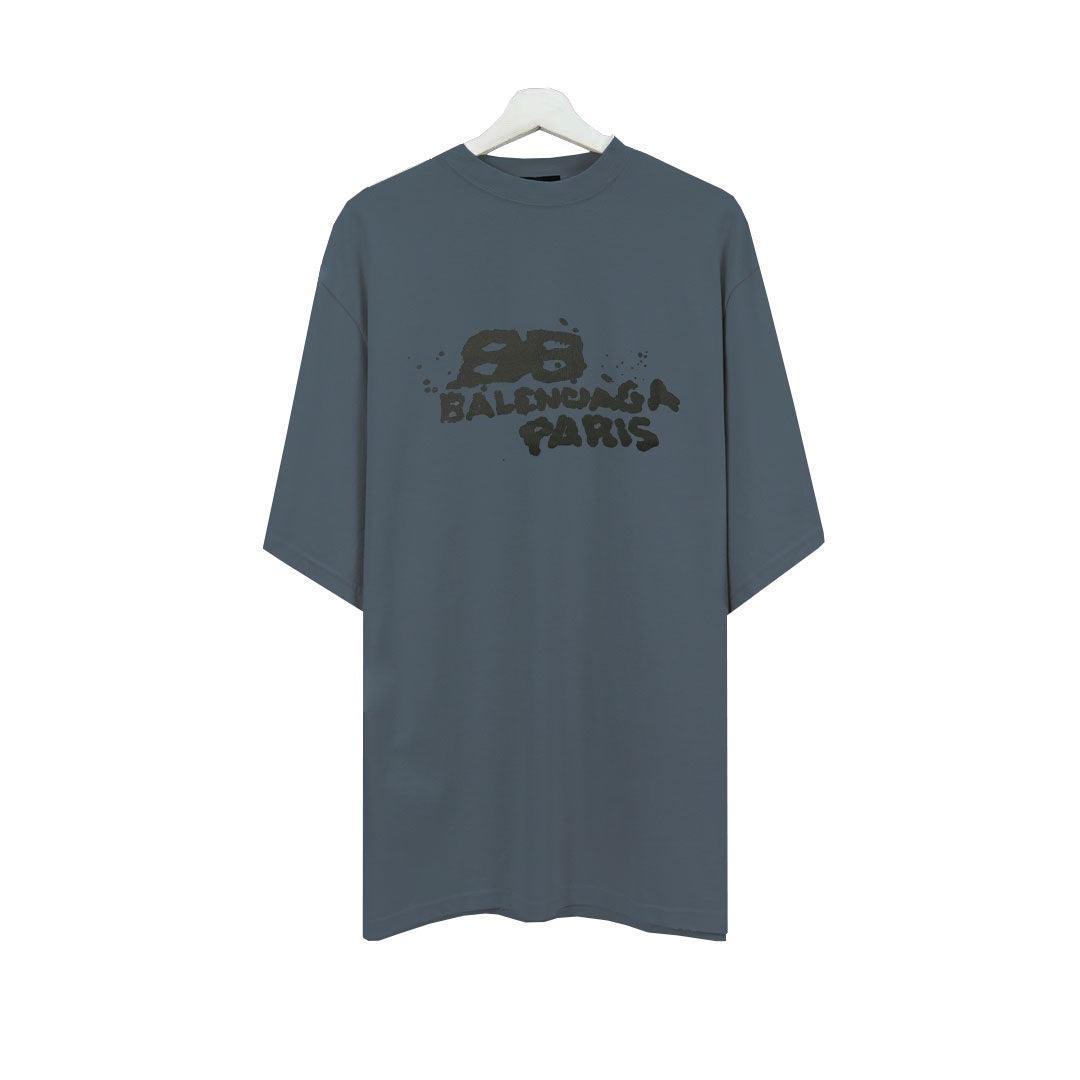 Balenciaga Grey T-Shirt Without Collar Banlieue91