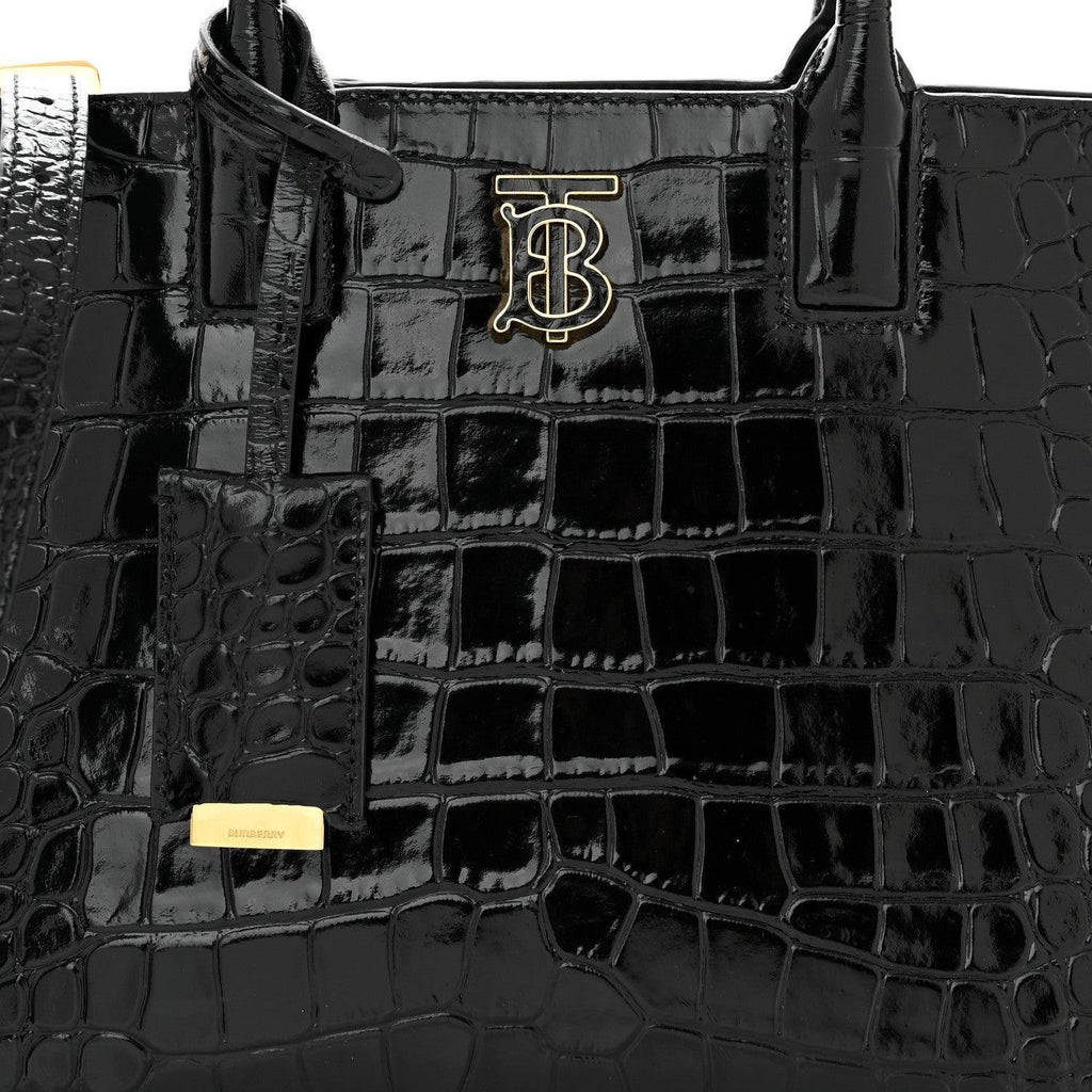 Burberry  Crocodile Embossed Calfskin Mini Frances Tote Banlieue91