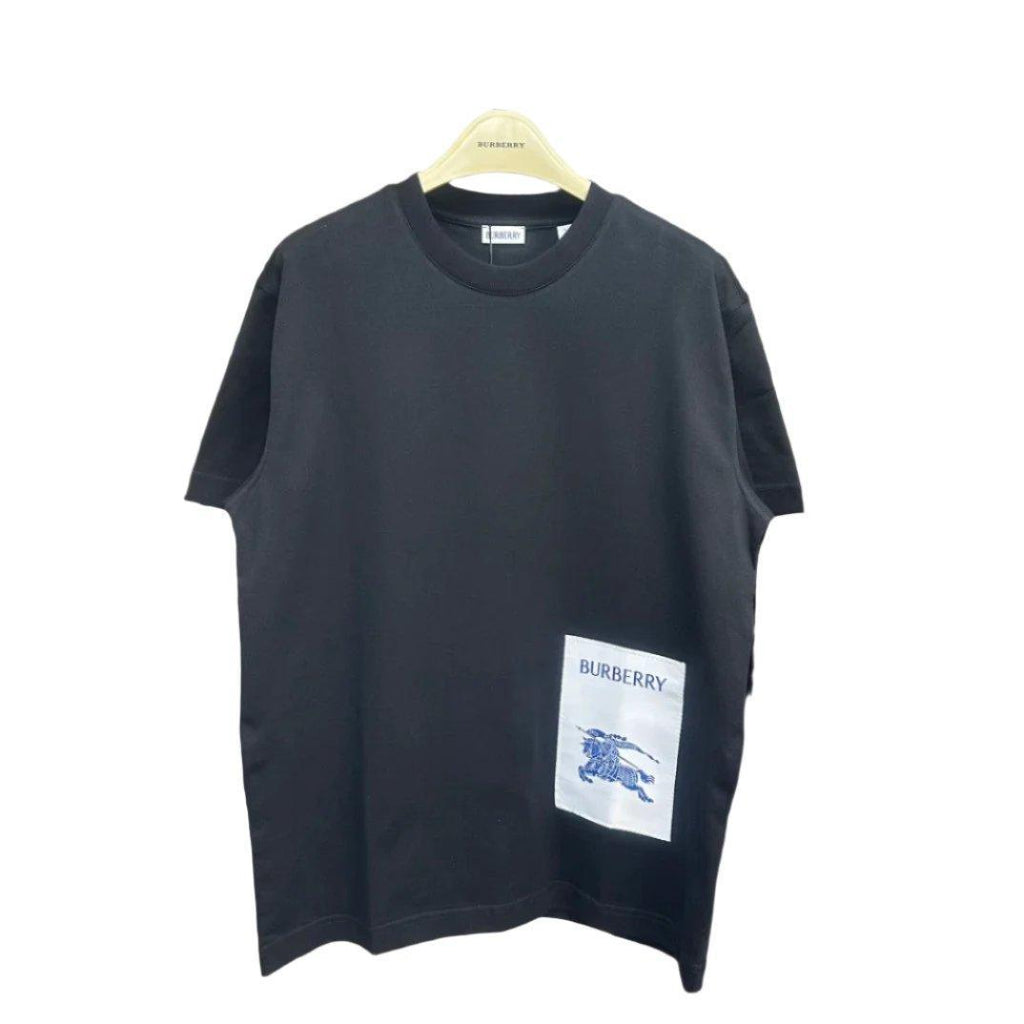 Burberry Black T-Shirt Without Collar Banlieue91
