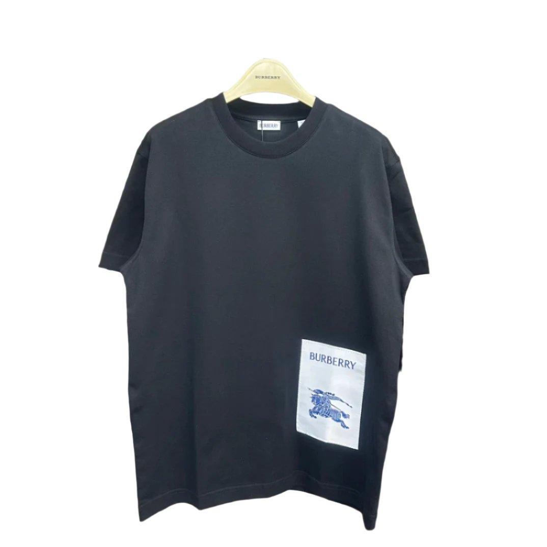 Burberry Black T-Shirt Without Collar Banlieue91