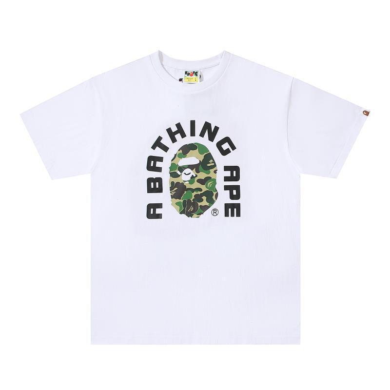 Bathing Ape White T-Shirt without Collar Banlieue91