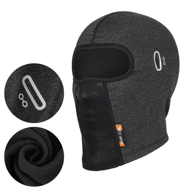 Bicycle Balaclava Mask With Glasses Hole Plus Velvet Warm Windproof Dustproof Headgear Unisex Cycling Equipment Balaclava Moto Riding Motorbike Biker Racing Breather Mask Tactical Airsoft Cap Scarf Mask Ski Hat Spring Summer For Men Women Stevvex