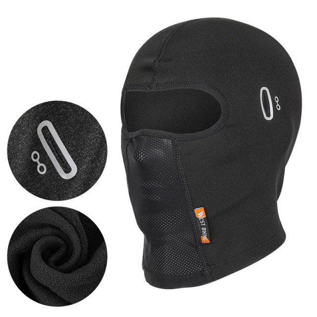 Bicycle Balaclava Mask With Glasses Hole Plus Velvet Warm Windproof Dustproof Headgear Unisex Cycling Equipment Balaclava Moto Riding Motorbike Biker Racing Breather Mask Tactical Airsoft Cap Scarf Mask Ski Hat Spring Summer For Men Women Stevvex