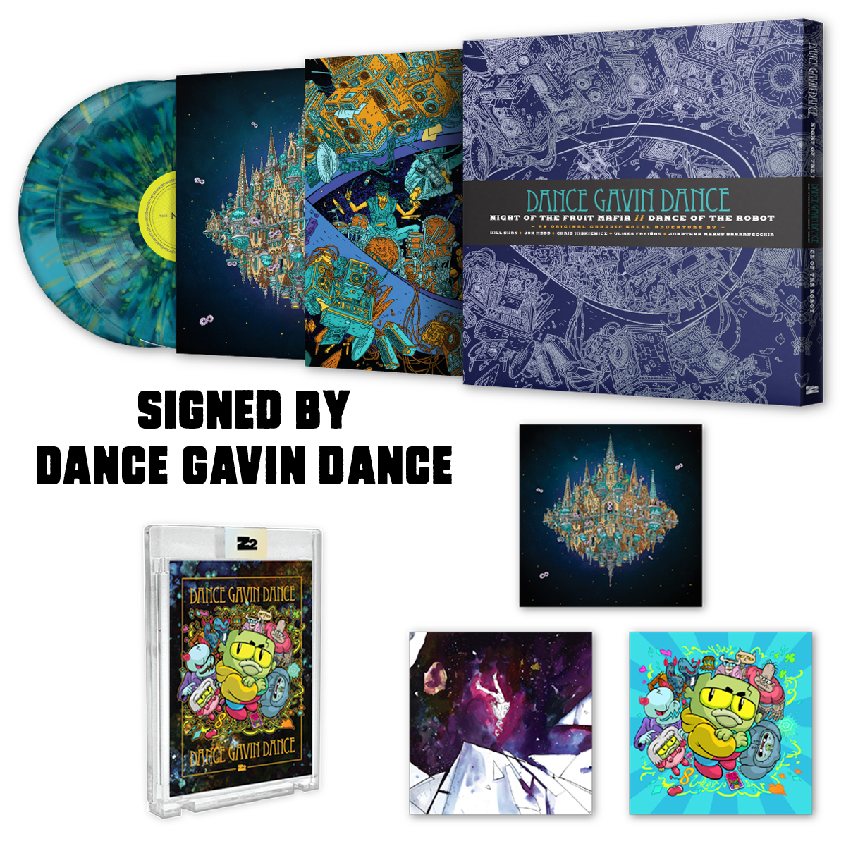 Dance Gavin Dance: Night of the Fruit Mafia // Dance of the Robot - Graphic Novel (Signed Platinum Edition) Z2 Comics