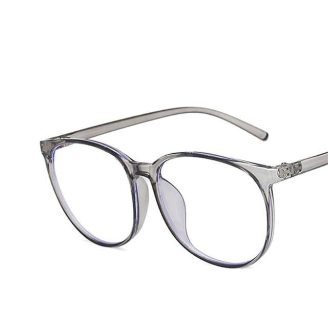Black Fashion Anti Blue Light Transparent Computer Glasses Lightweight Frames  For Women Men Round Eyewear Round Women Optical Eyewear Frames Vintage Cat Eye Stevvex