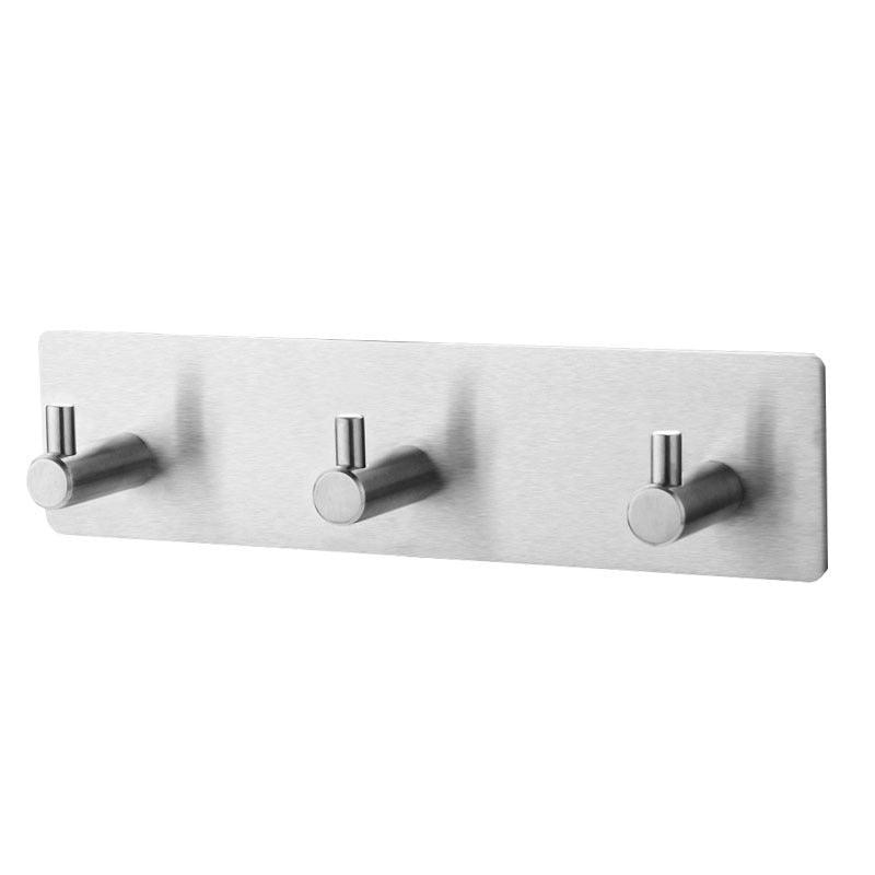 Black Robe Hook Wall Hook Towel Hook for Bathroom Stainless Steel Coat Hook Rustproof Hook Hanger for Kitchen Hardware Stainless Steel Hooks Waterproof and Oilproof Bathroom Kitchen Self Adhesive Hooks for Hanging Coat Hat Towel Stevvex
