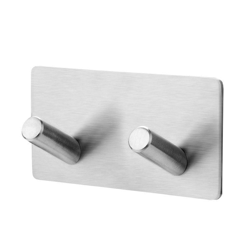 Black Robe Hook Wall Hook Towel Hook for Bathroom Stainless Steel Coat Hook Rustproof Hook Hanger for Kitchen Hardware Stainless Steel Hooks Waterproof and Oilproof Bathroom Kitchen Self Adhesive Hooks for Hanging Coat Hat Towel Stevvex