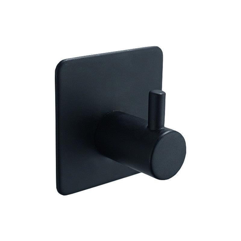 Black Robe Hook Wall Hook Towel Hook for Bathroom Stainless Steel Coat Hook Rustproof Hook Hanger for Kitchen Hardware Stainless Steel Hooks Waterproof and Oilproof Bathroom Kitchen Self Adhesive Hooks for Hanging Coat Hat Towel Stevvex
