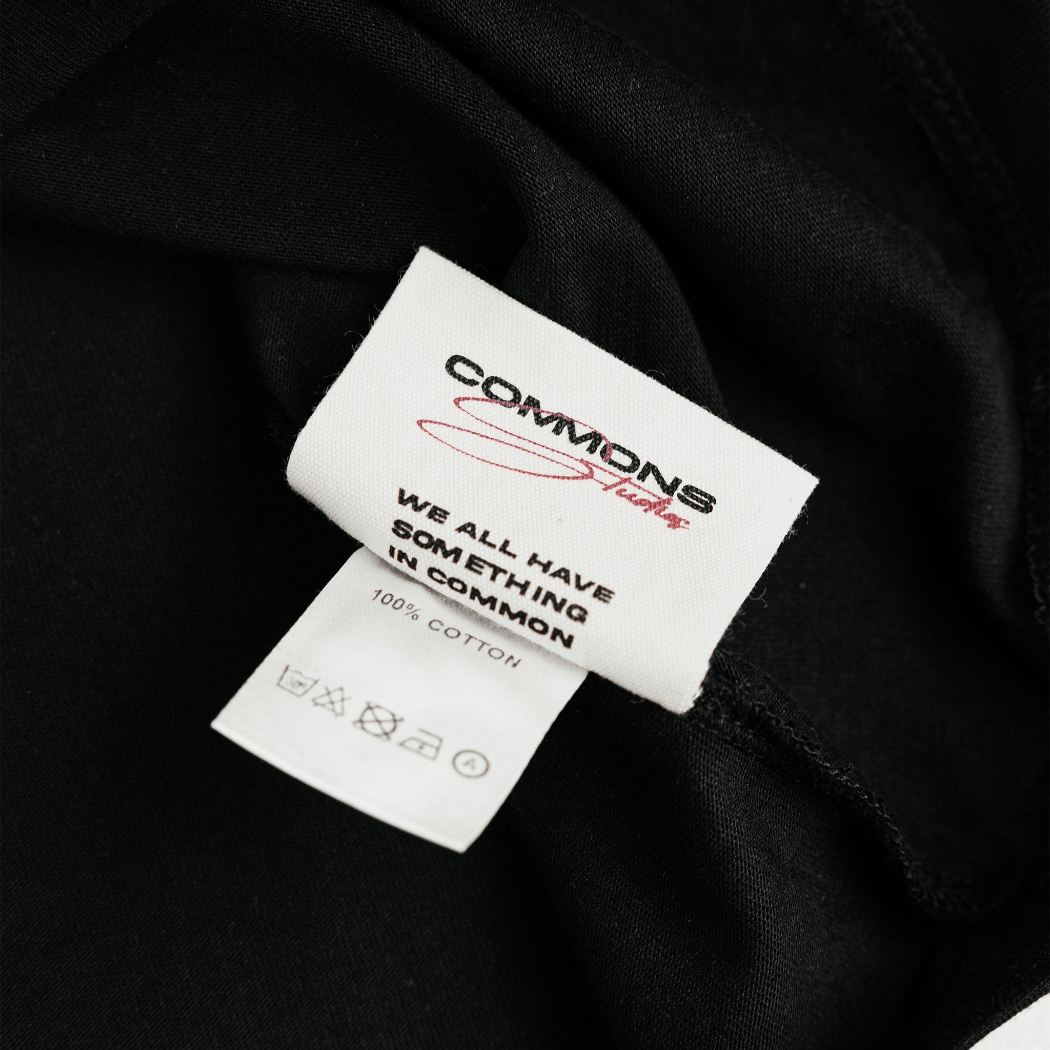 Commons Blank Slate Cropped Tee Black