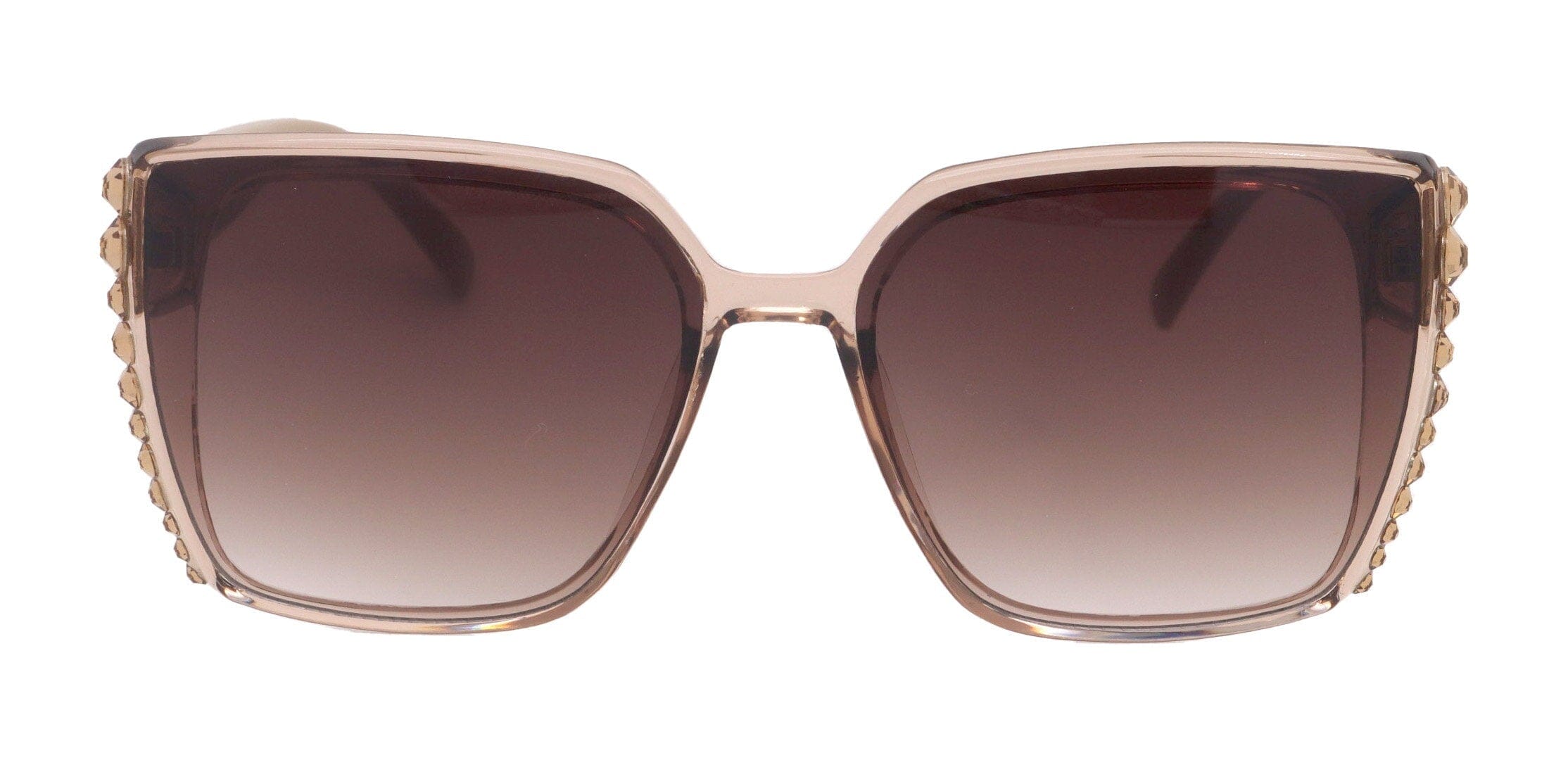 Aurora Bling Women Sunglasses Brown Genuine European Crystals, 100% UV Protection. NY Fifth Avenue