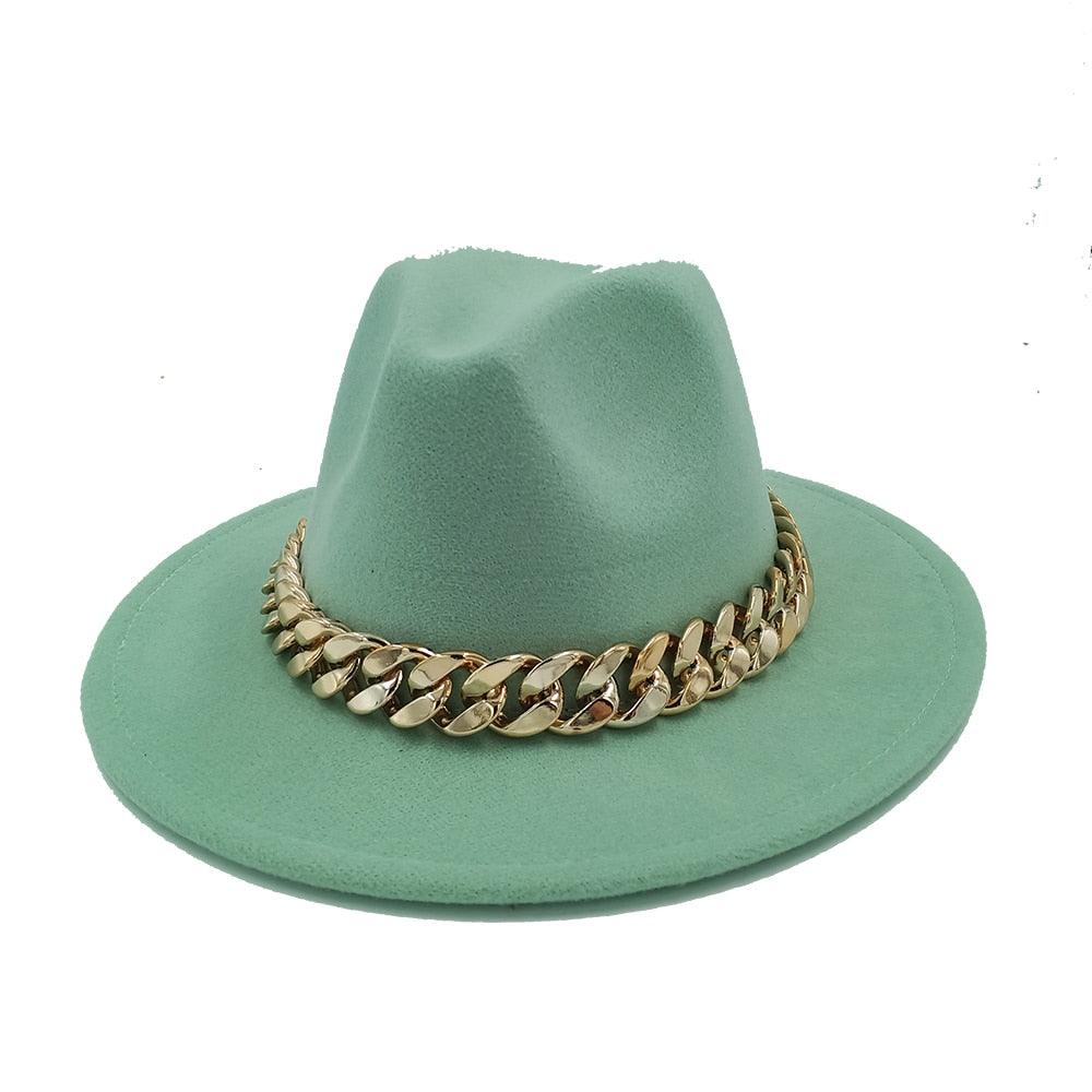 Blue White Men Fedora Unisex Solid Color Fedora Hat Fashion Solid Color Hat Bright Color Wide Brim Autumn Winter Retro Hat Two Tone Dress Hat 56-58CM Stevvex